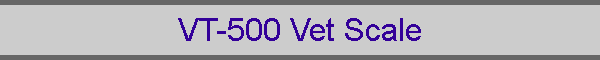VT-500 Vet Scale
