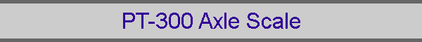 PT-300 Axle Scale